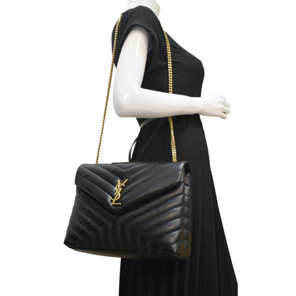 Saint Laurent Loulou Leather Black Crossbody Style 8