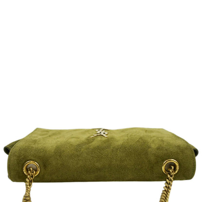 Saint Laurent Kate Suede Red Shoulder Bag