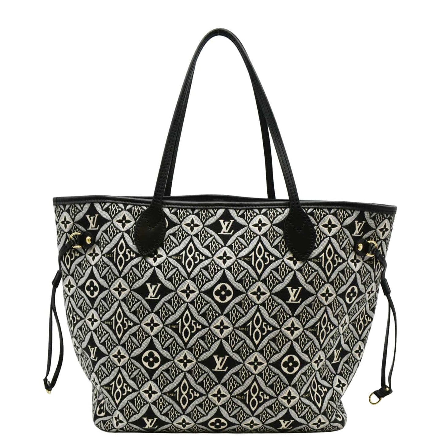 LOUIS VUITTON Since 1854 Neverfull MM Jacquard Shoulder Bag Black