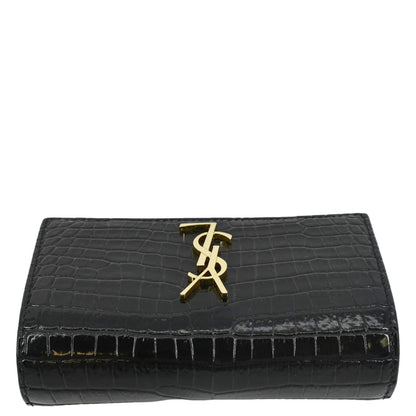 Saint Laurent Kate Leather Black Shoulder Bag Style 15