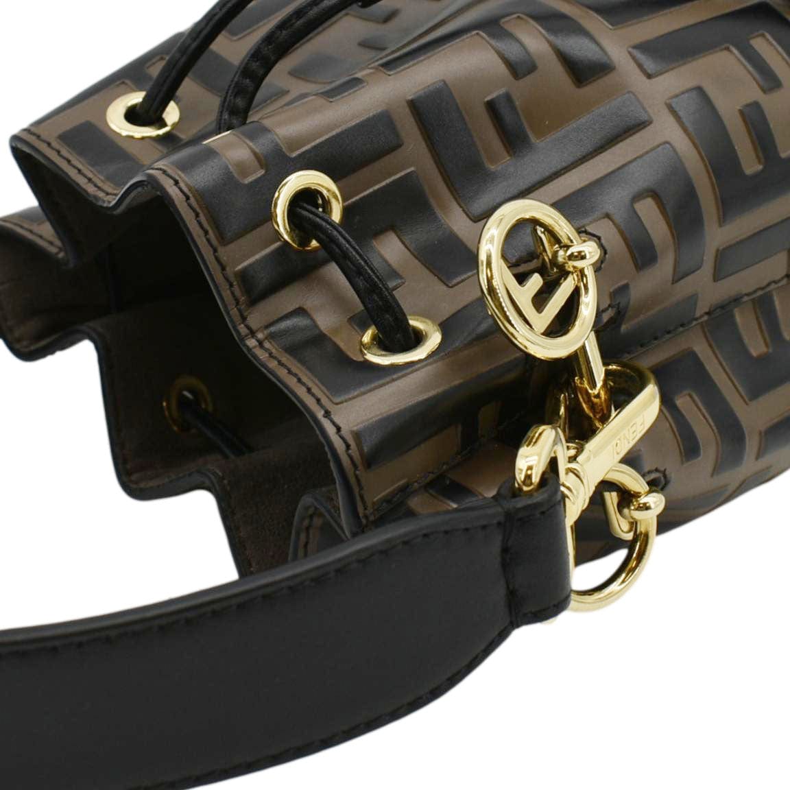 Fendi Mon Tresor Leather Brown Crossbody Style 3