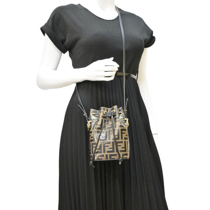 Fendi Mon Tresor Leather Brown Crossbody Style 3