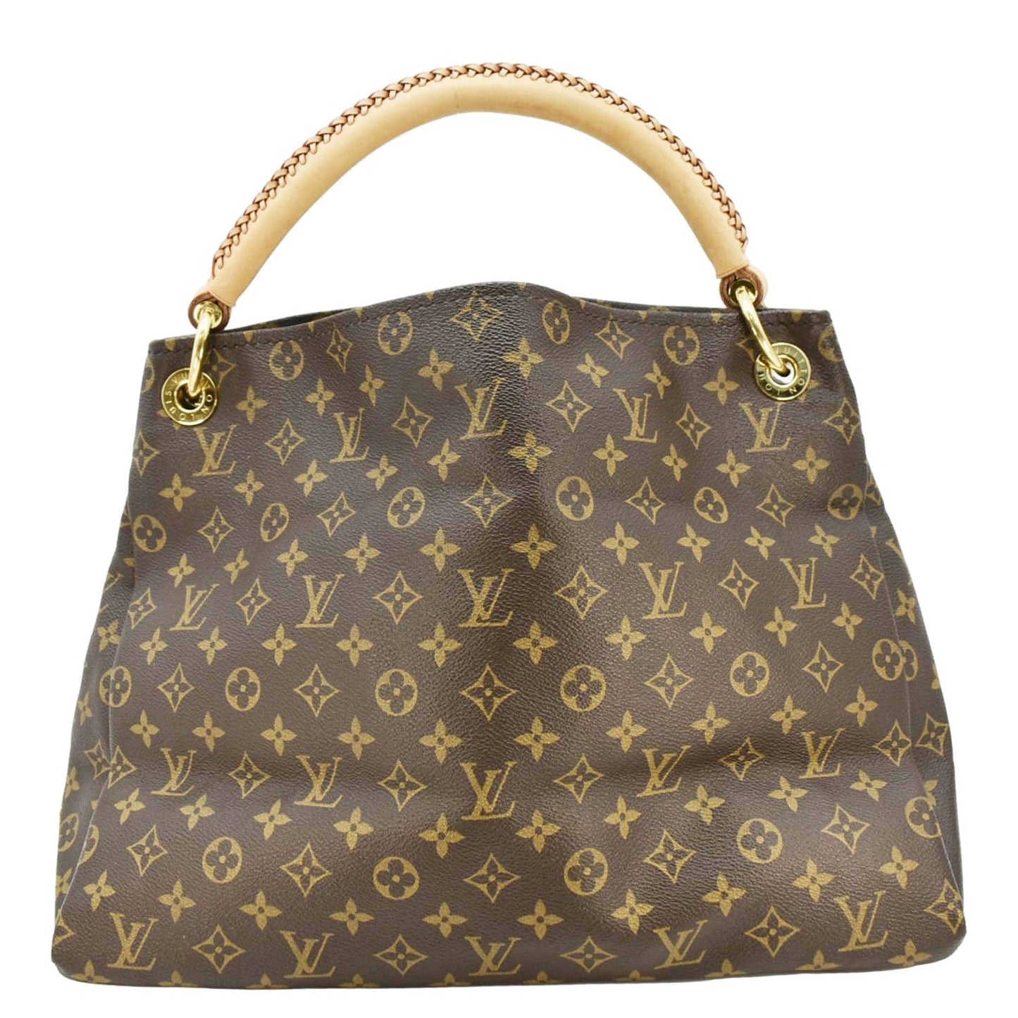 LOUIS VUITTON Artsy MM Monogram Canvas Hobo Shoulder Bag Brown