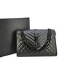 Saint Laurent Envelope Leather Black Shoulder Bag Style 25