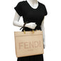 Fendi Sunshine Leather Red Tote Bag Style 25