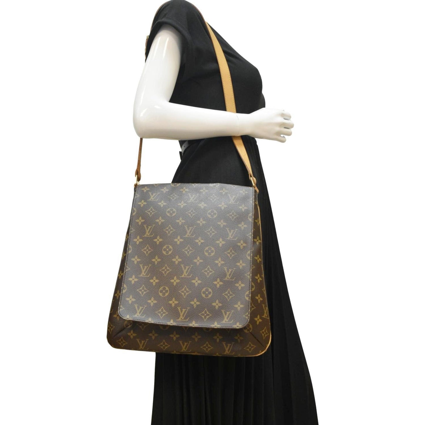 LOUIS VUITTON M tte Salsa GM Monogram Canvas Crossbody Bag Brown