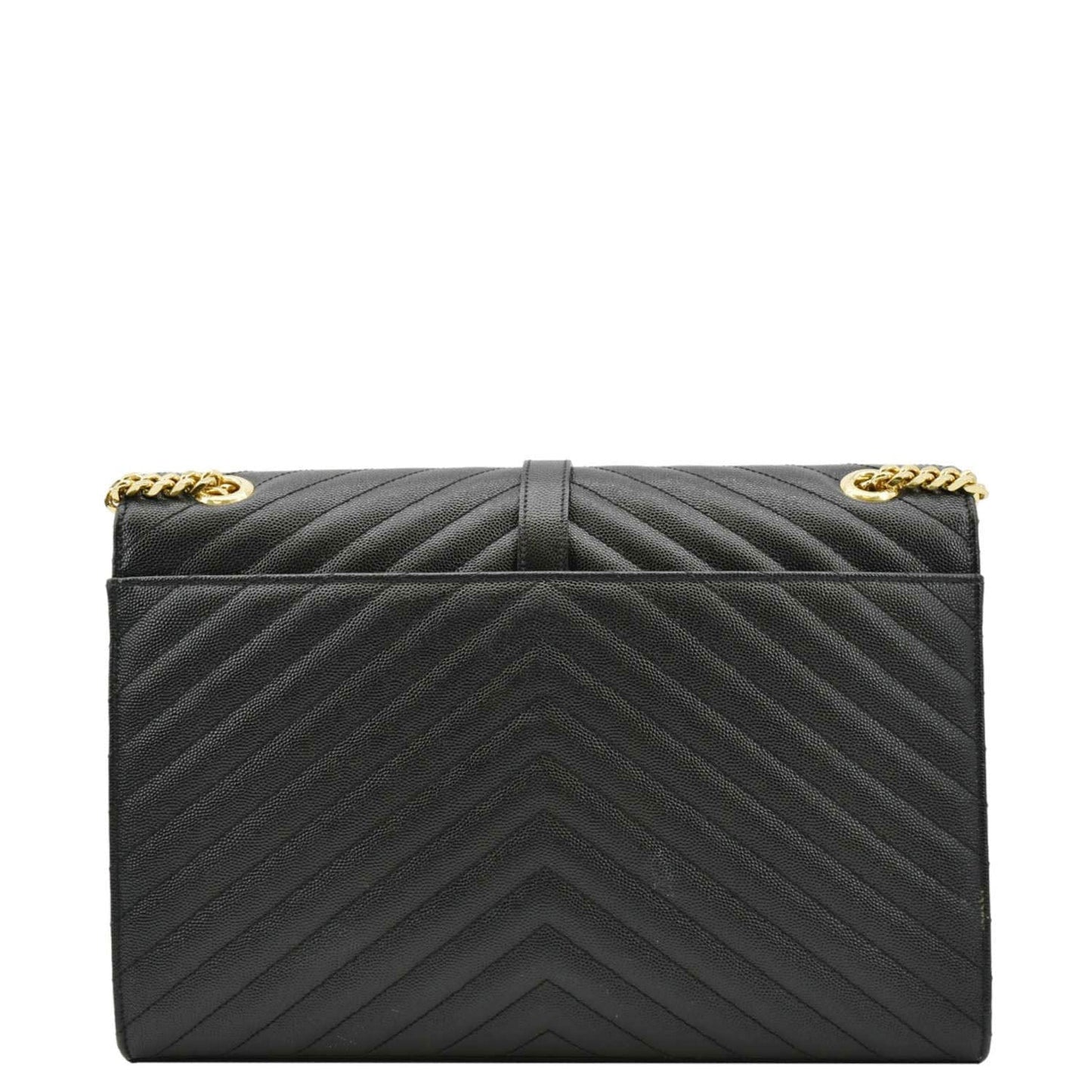 Saint Laurent Envelope Leather Black Shoulder Bag Style 22