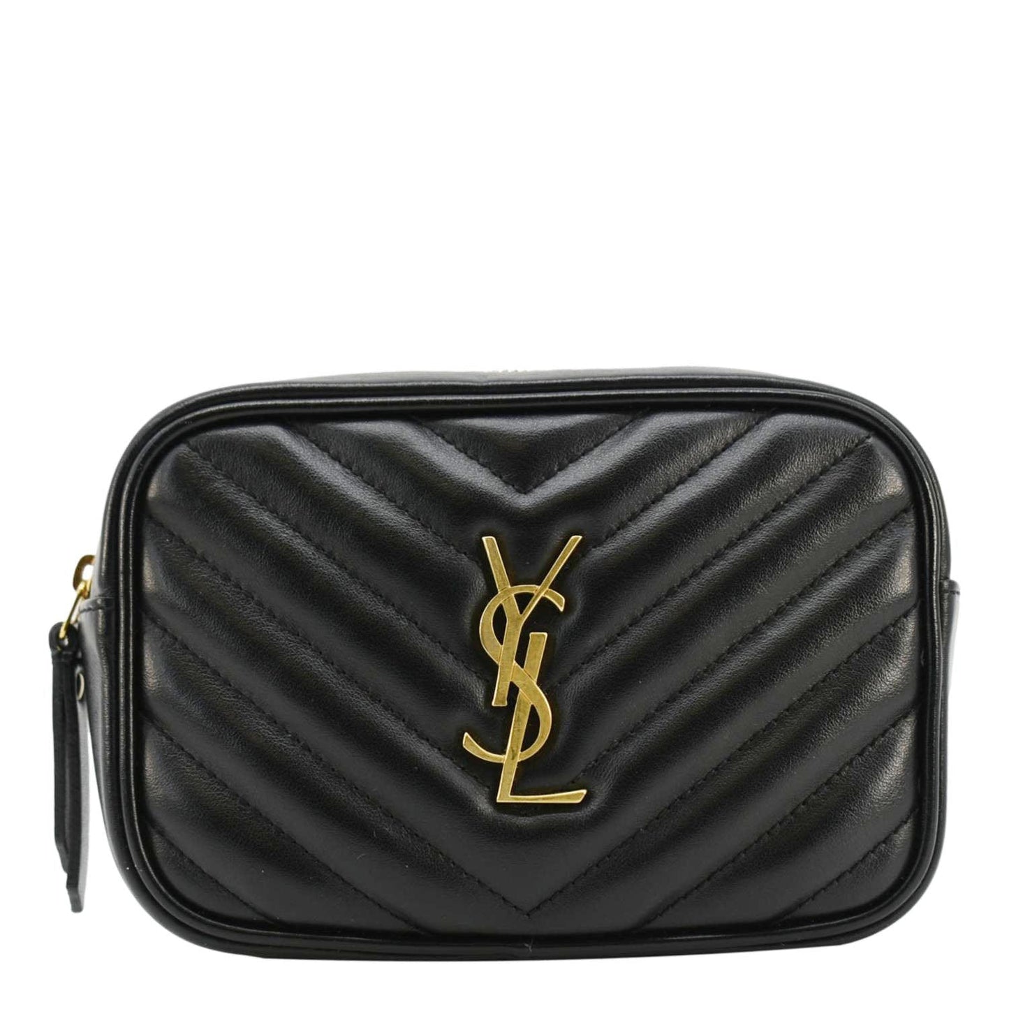 Saint Laurent Lou Leather Black Crossbody Style 32