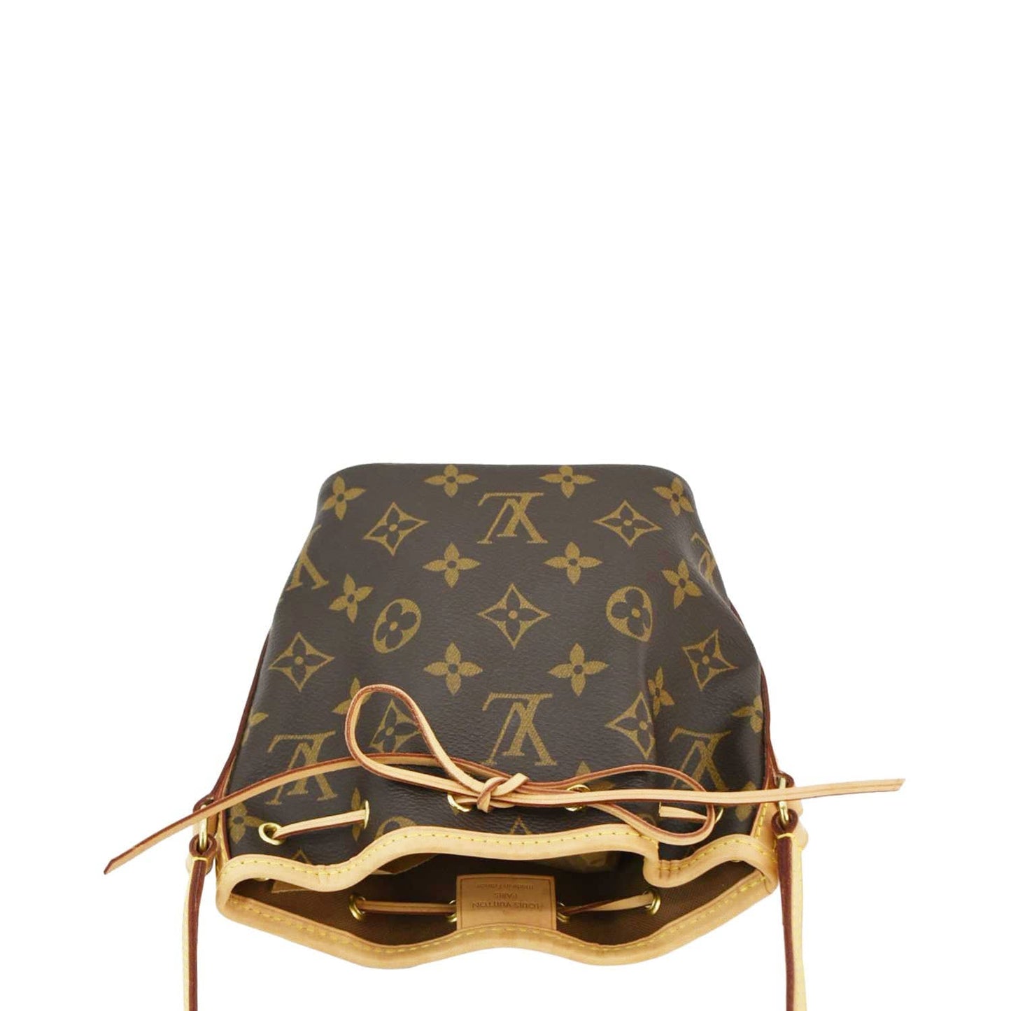 LOUIS VUITTON Monogram Nano Noe Monogram Canvas Crossbody Bag Brown