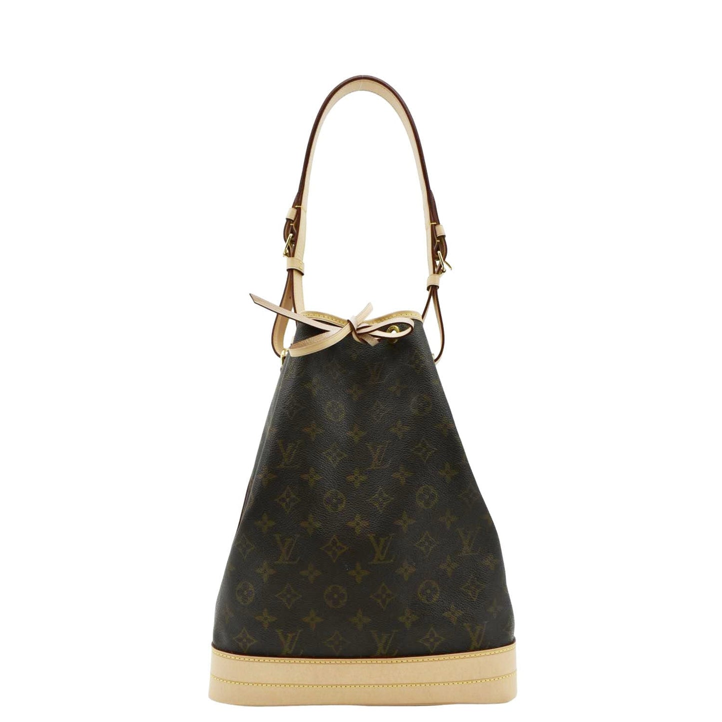 LOUIS VUITTON Large Noe Monogram Canvas Shoulder Bag Brown