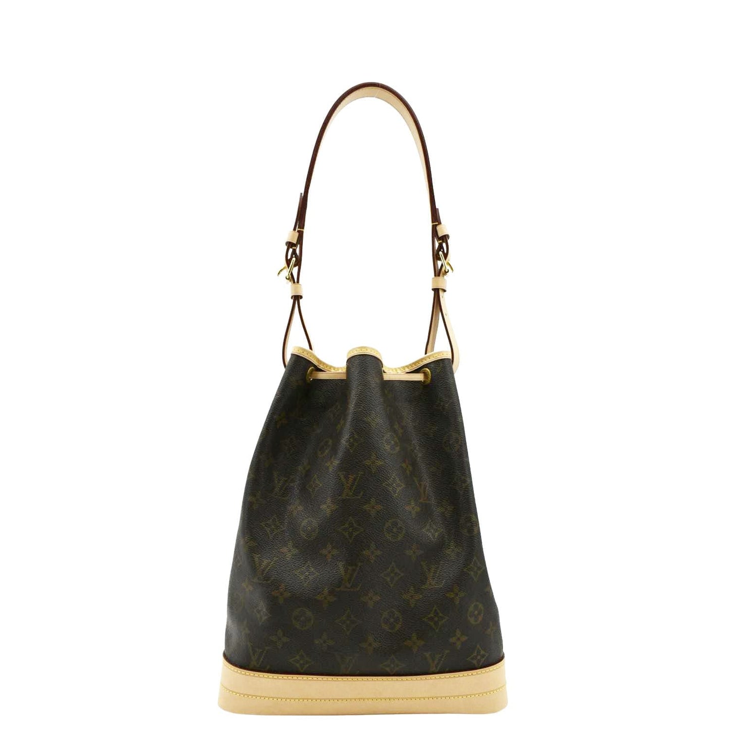 LOUIS VUITTON Large Noe Monogram Canvas Shoulder Bag Brown