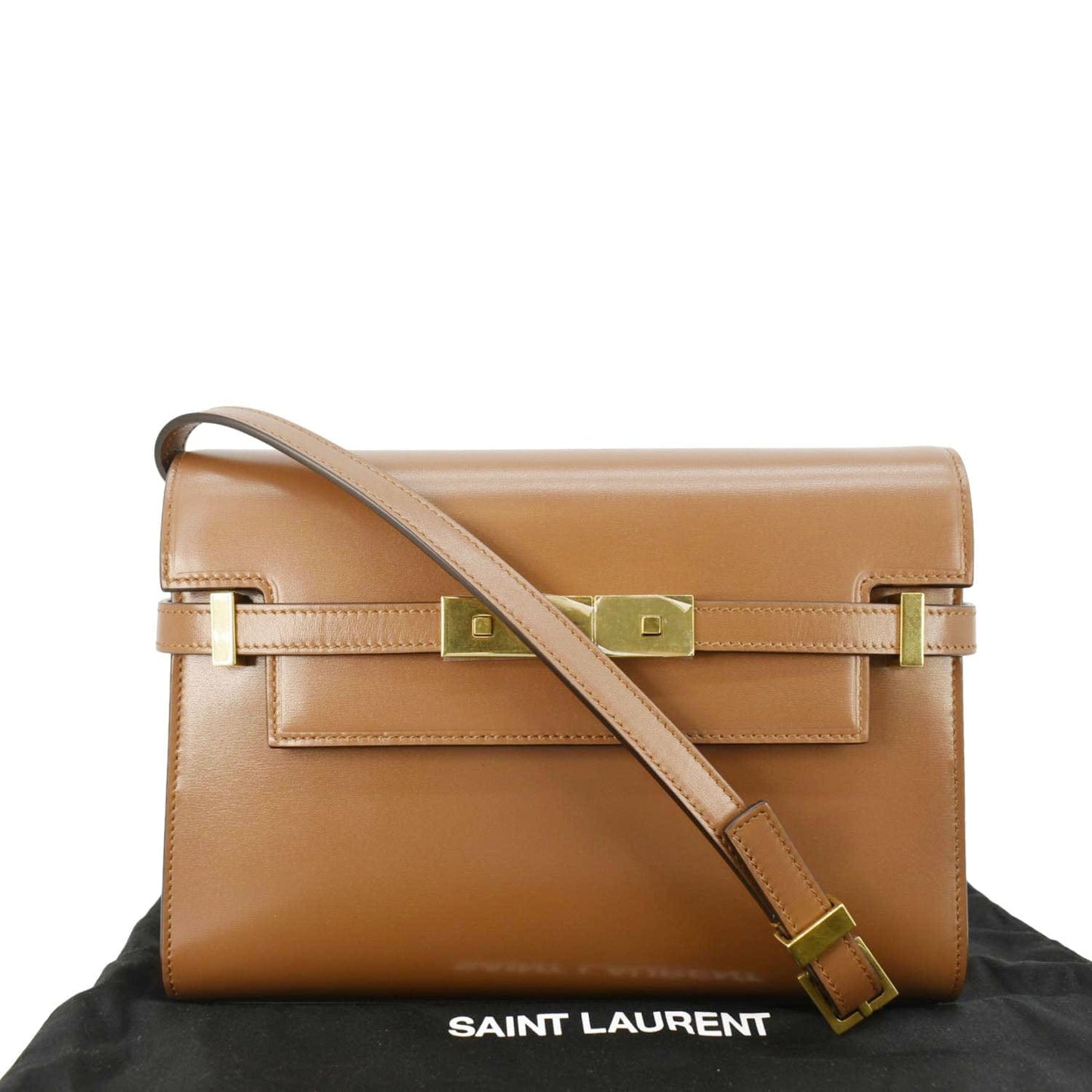 Saint Laurent Manhattan Leather Brown Shoulder Bag