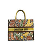 CHRISTIAN DIOR Book Large Embroidered Paisley Tote Bag Multicolor