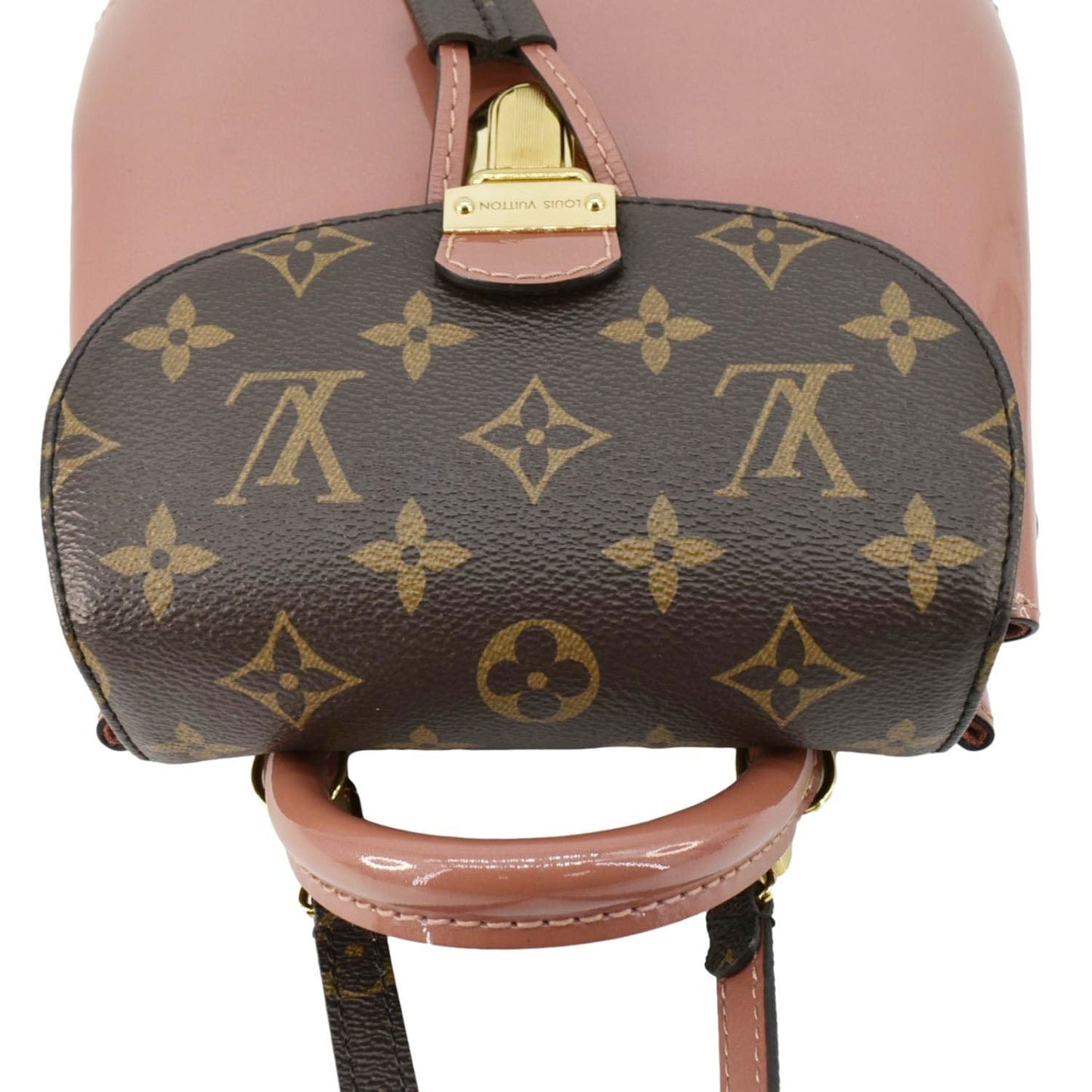 LOUIS VUITTON Springs Patent Monogram Backpack Pink