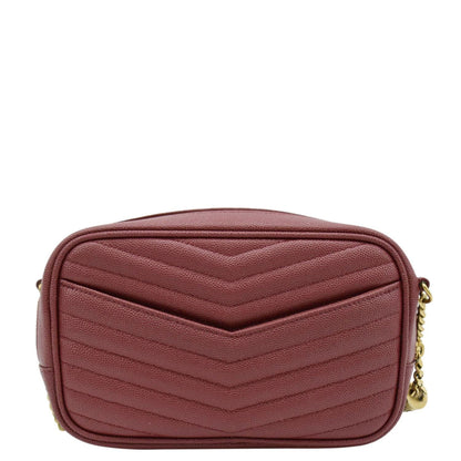Saint Laurent Lou Leather Red Crossbody Style 12