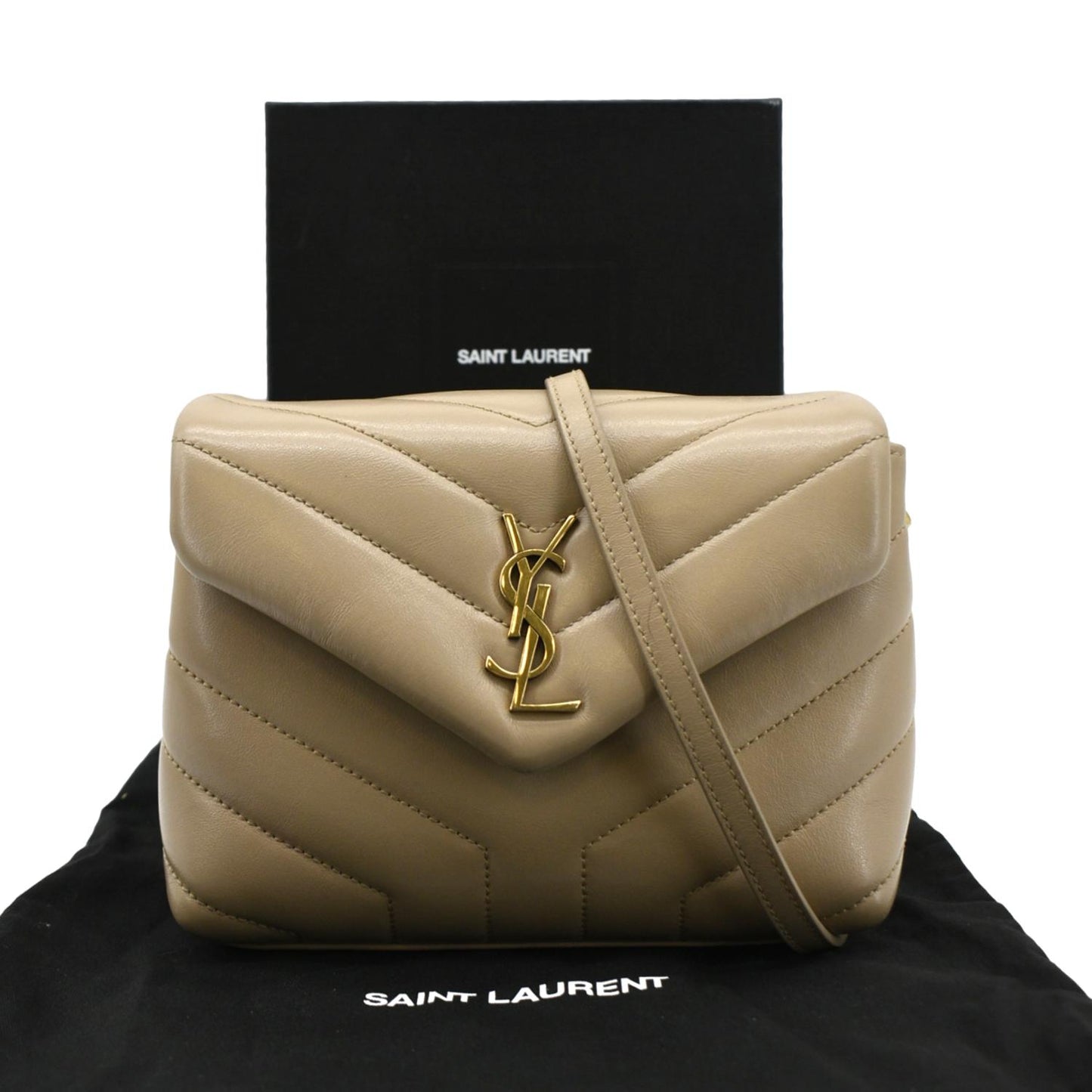 Saint Laurent Loulou Leather Brown Crossbody