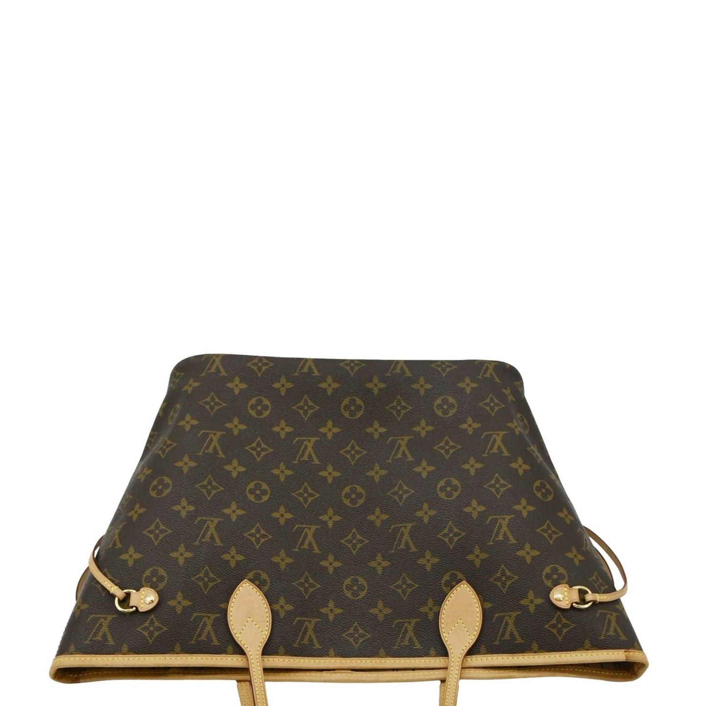 LOUIS VUITTON Neverfull MM Monogram Canvas Shoulder Bag Brown