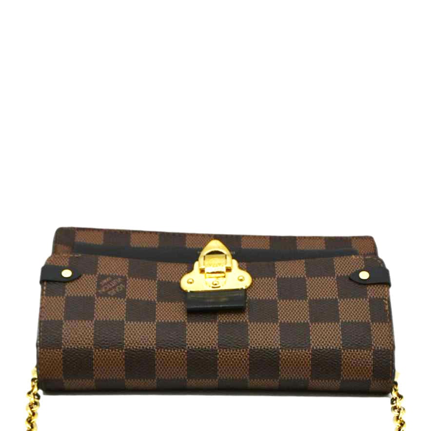 LOUIS VUITTON Vavin PM Damier Ebene Shoulder Bag Brown