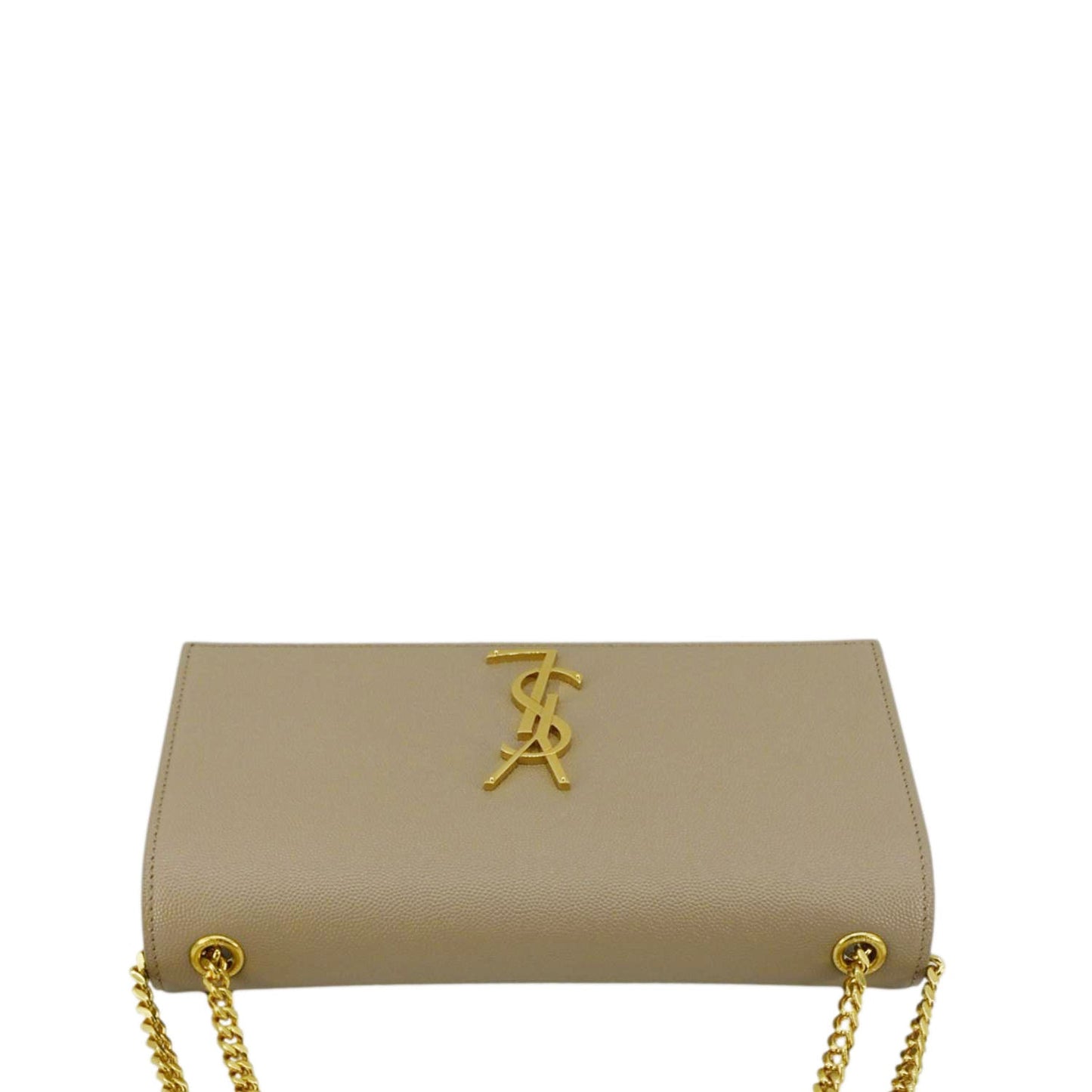 Saint Laurent Kate Leather Cream Crossbody Leather