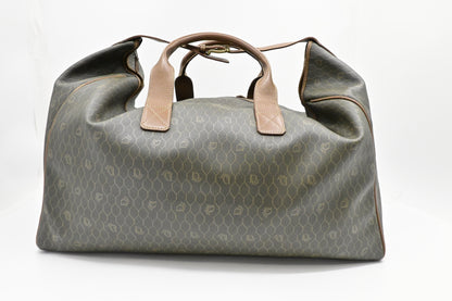 Dior Large Travel Bag in Dark Green Honeycomb Canvas