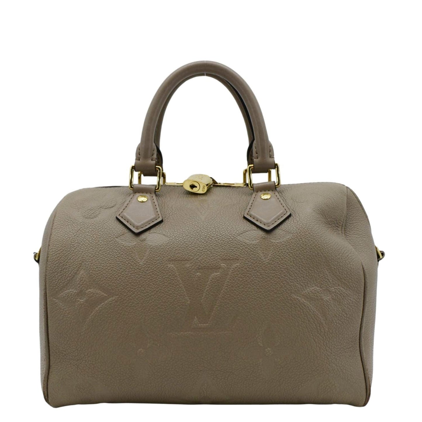 LOUIS VUITTON 25 Bandouliere Monogram Empreinte Shoulder Bag Beige