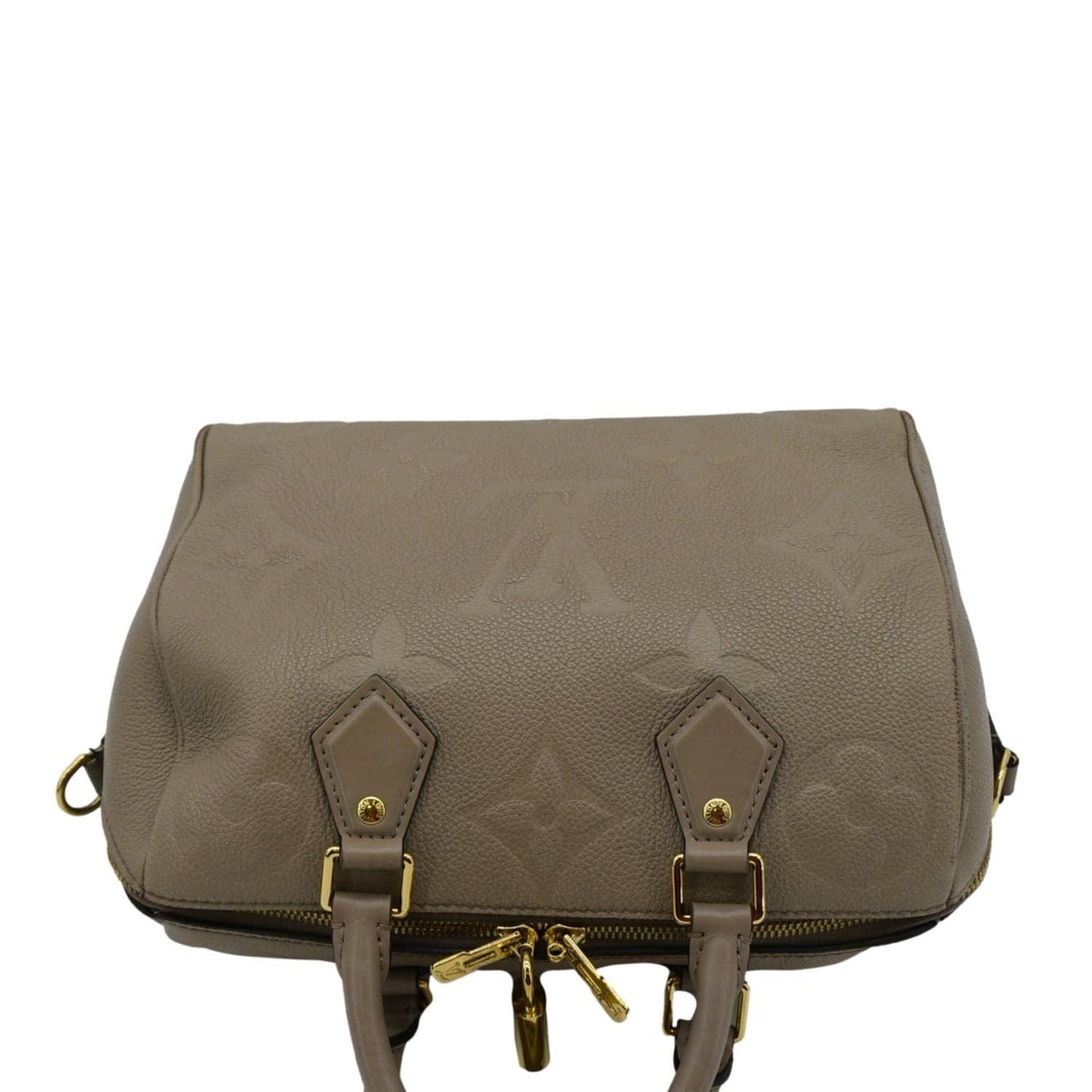 LOUIS VUITTON 25 Bandouliere Monogram Empreinte Shoulder Bag Beige