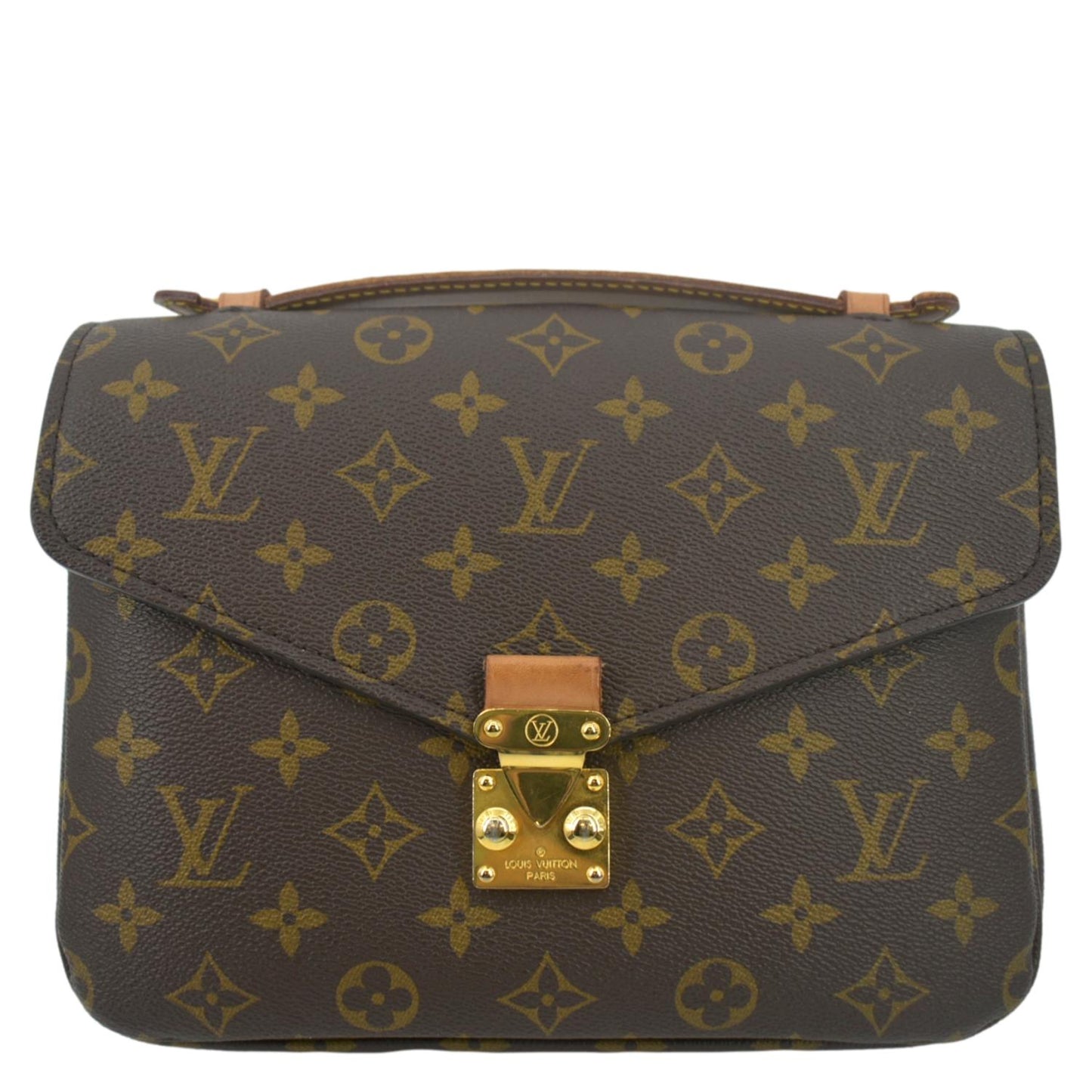 LOUIS VUITTON Metis Pochette Monogram Canvas Crossbody Bag Brown