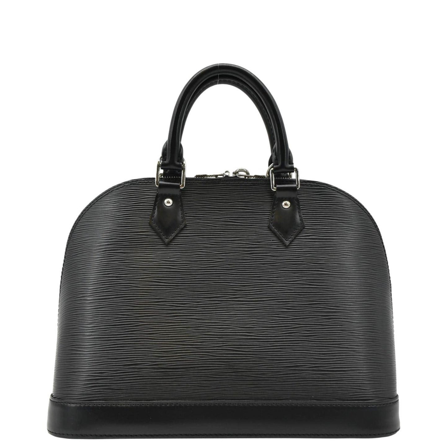 LOUIS VUITTON Alma PM Epi Leather Satchel Bag Black
