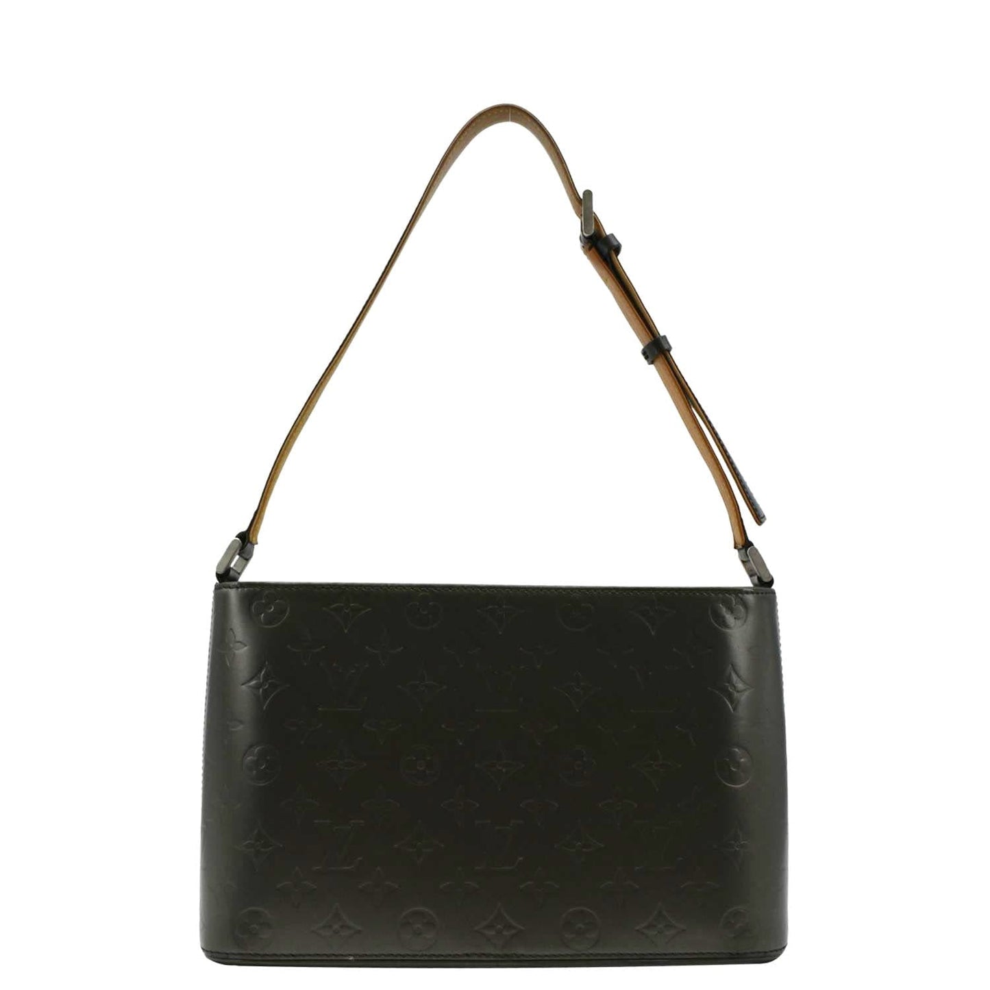 LOUIS VUITTON Alston Monogram Mat Shoulder Bag Black