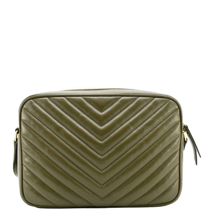 Saint Laurent Lou Leather Red Crossbody Style 13