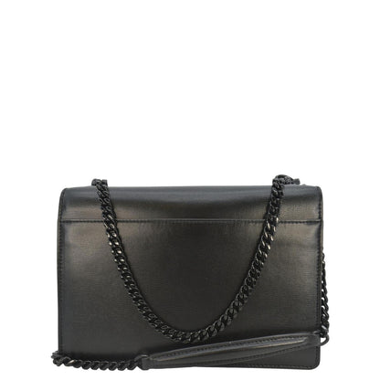 Saint Laurent Sunset Leather Black Shoulder Bag Style 7
