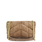 Saint Laurent Loulou Suede Brown Shoulder Bag