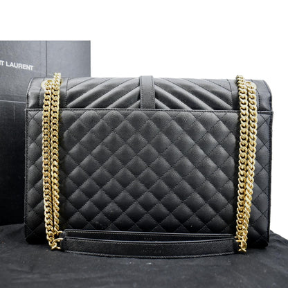 Saint Laurent Envelope Leather Black Crossbody Style 2