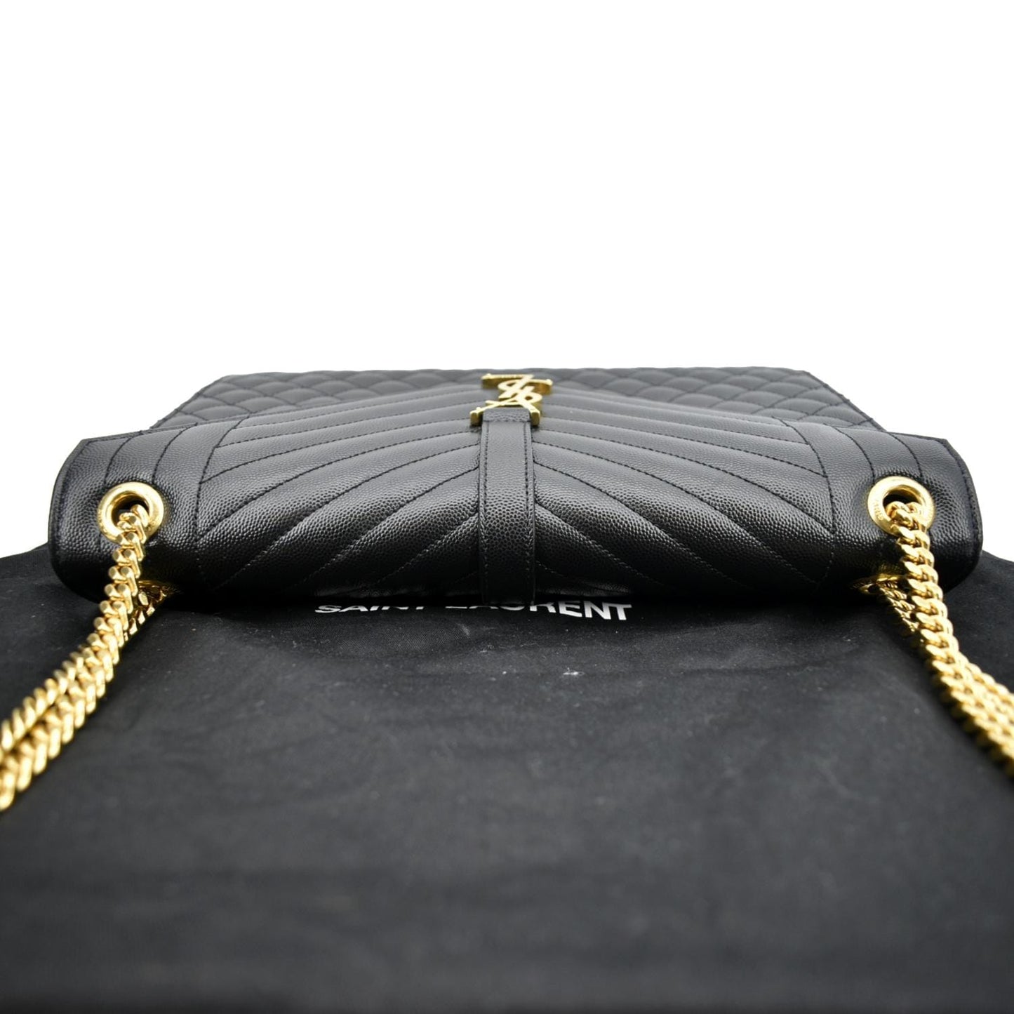Saint Laurent Envelope Leather Black Crossbody Style 2