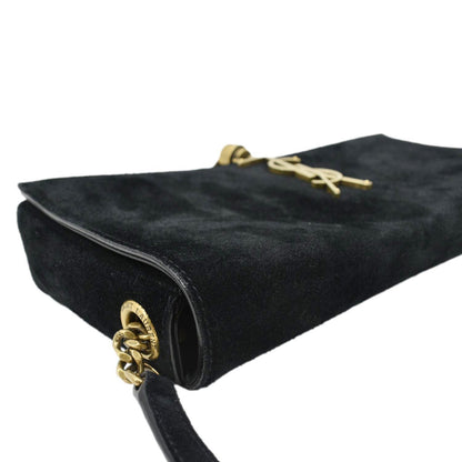 Saint Laurent Kate Suede Black Crossbody