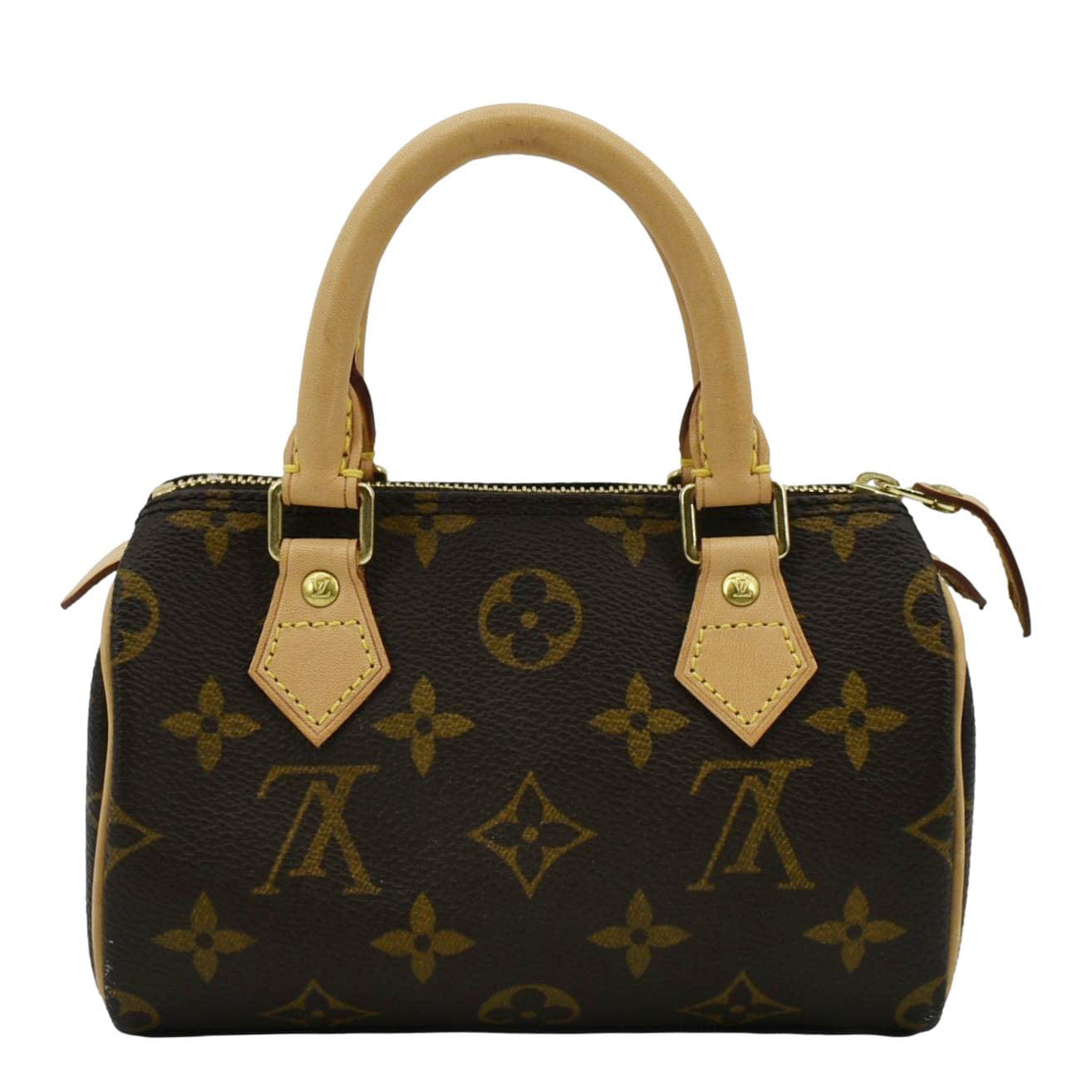 LOUIS VUITTON Mini HL Monogram Canvas Satchel Bag Brown
