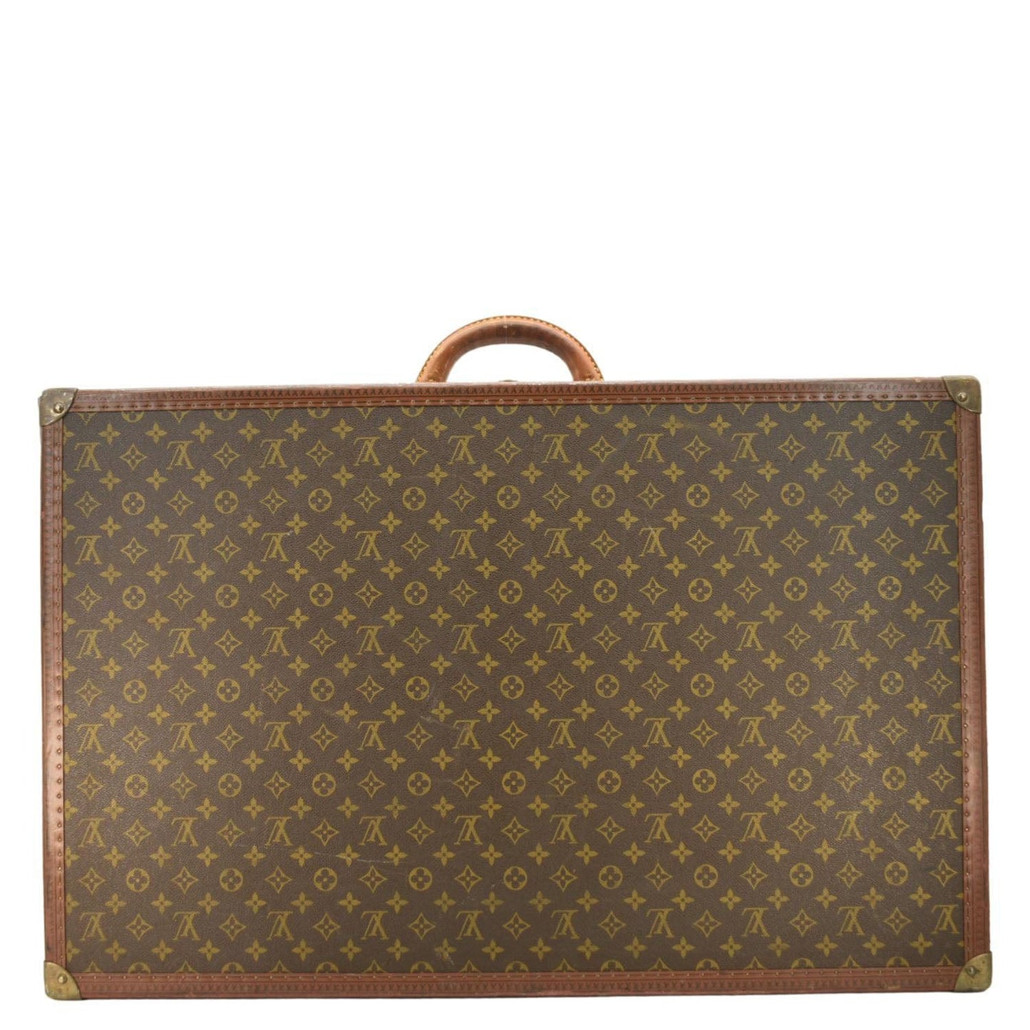 LOUIS VUITTON Bisten Monogram Canvas Travel Suitcase Bag Brown