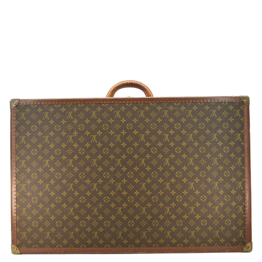 LOUIS VUITTON Bisten Monogram Canvas Travel Suitcase Bag Brown