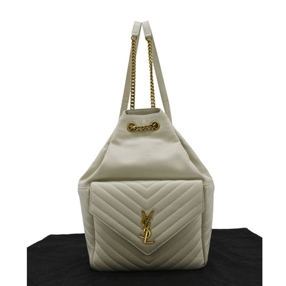 Saint Laurent Leather White Backpack