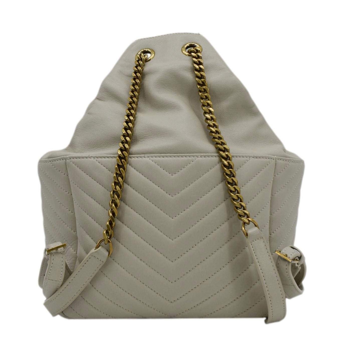 Saint Laurent Leather White Backpack