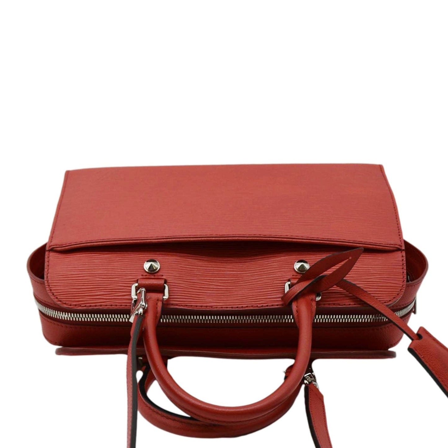 LOUIS VUITTON Vaneau MM Epi Leather Shoulder Bag Red
