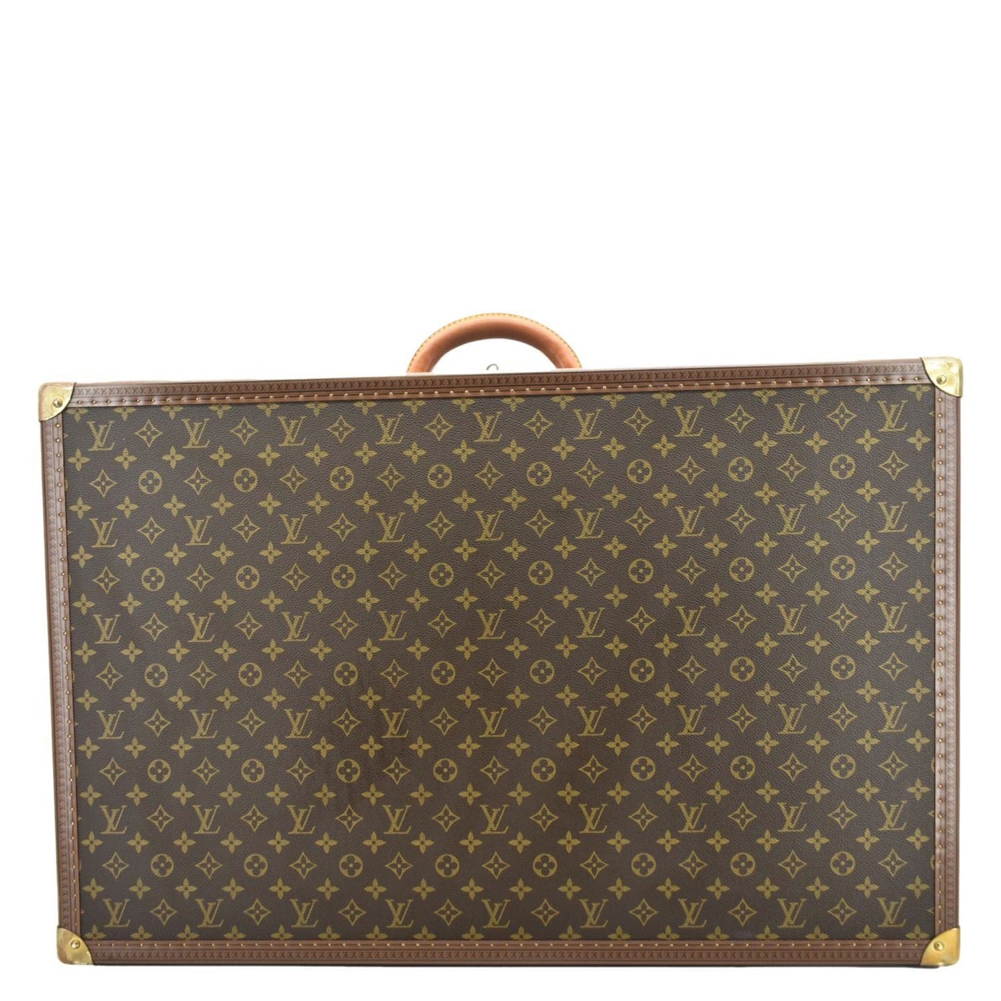 LOUIS VUITTON Bisten 75 Monogram Canvas Travel Suitcase Bag Brown