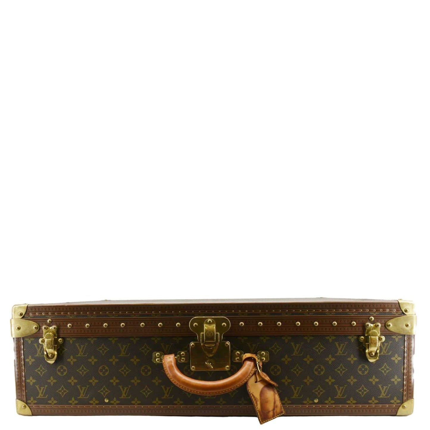 LOUIS VUITTON Bisten 75 Monogram Canvas Travel Suitcase Bag Brown
