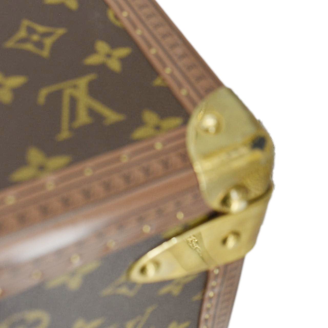 LOUIS VUITTON Bisten 75 Monogram Canvas Travel Suitcase Bag Brown