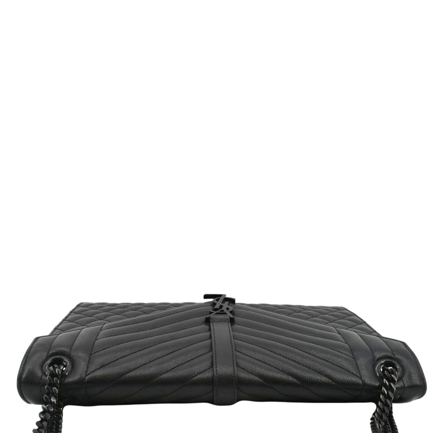 Saint Laurent Envelope Leather Black Shoulder Bag Style 20