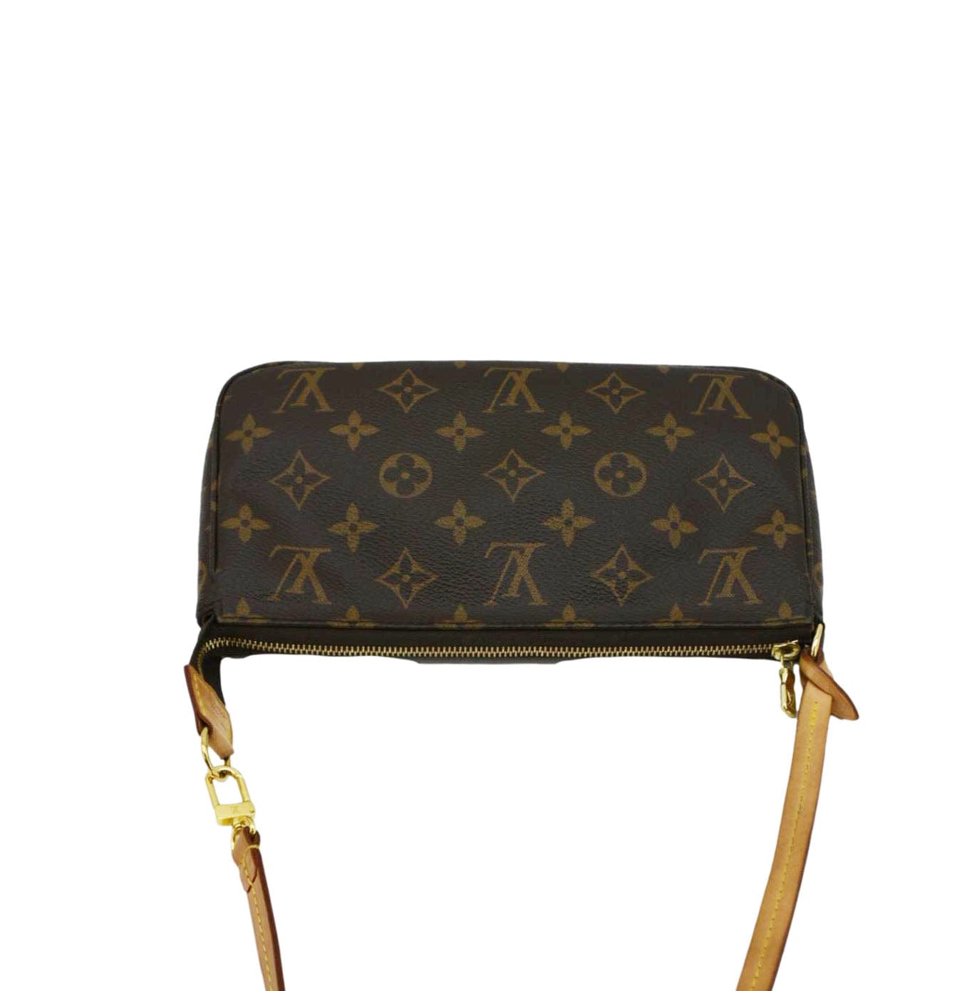 LOUIS VUITTON Pochette Accessoires Monogram Canvas Pouch Brown