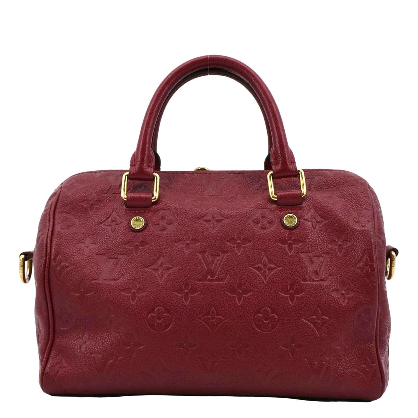 LOUIS VUITTON 25 Bandouliere Monogram Empreinte Crossbody Bag Fuchsia