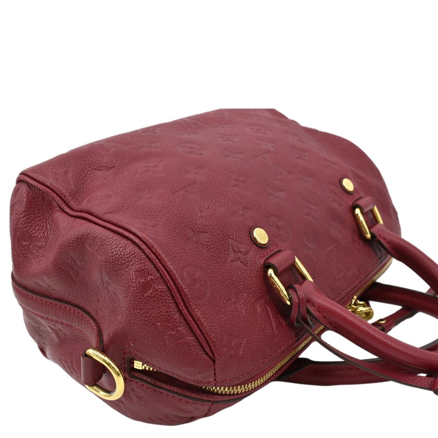 LOUIS VUITTON 25 Bandouliere Monogram Empreinte Crossbody Bag Fuchsia