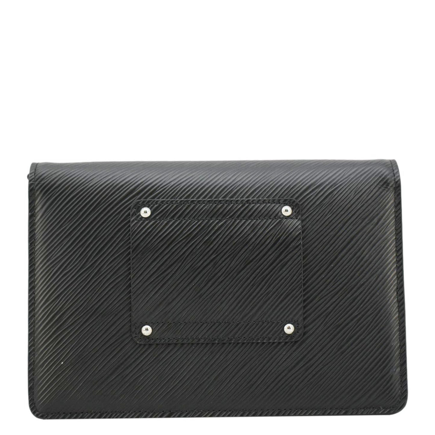 LOUIS VUITTON Twist Epi Leather Chain Wallet Shoulder Bag Black