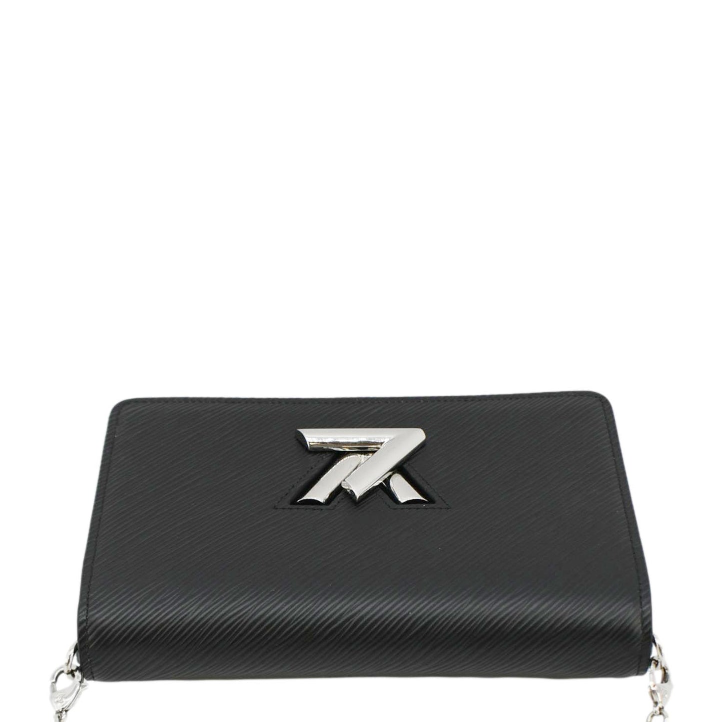 LOUIS VUITTON Twist Epi Leather Chain Wallet Shoulder Bag Black